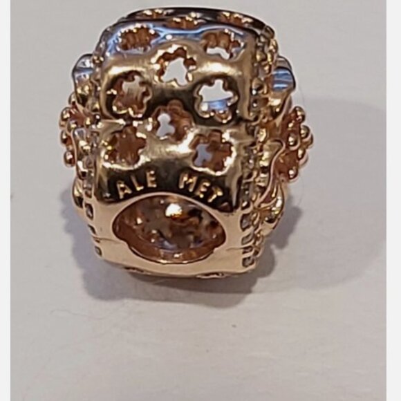 Auth PANDORA *Country Edition RARE* Pink Sparkling Peach Blossom Flower 788079CZ - Picture 3 of 11